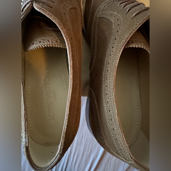 Louis Vuitton Men Shoes Oxford Brown Suede 9.5UK 10.5US New Never Worn - Picture 6 of 6